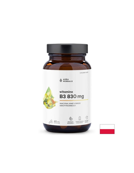 Витамин B3 (Ниацин) Повече енергия и здрава нервна система 415 mg, 60 капсули - Feel You