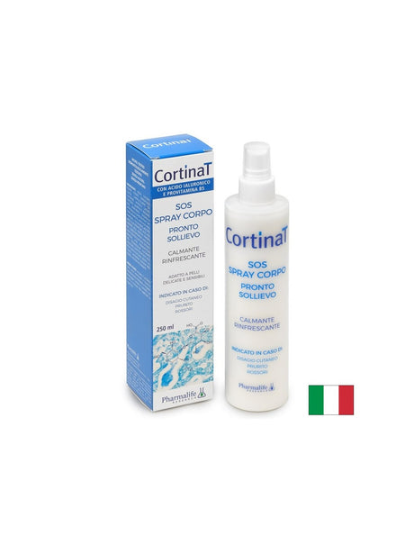 Спрей за тяло с хиалуронова киселина + провитамин B5 – За суха и раздразнена кожа, CortinaT SOS, 250 ml - Feel You