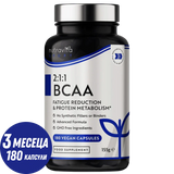 BCAA (2:1:1) с Витамини B6 & B12 - 180 Vcaps. Nutravita - Feel You