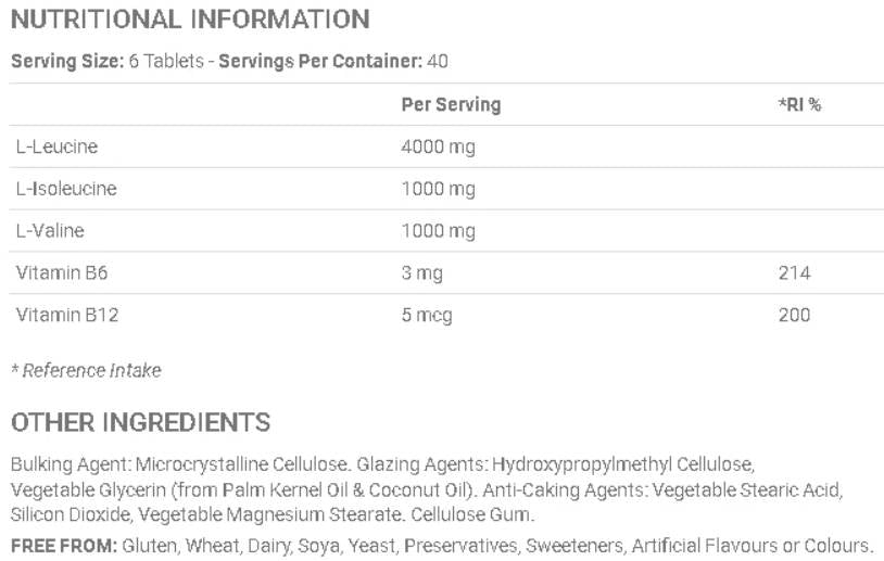 BCAA 6K - 240 Таблетки - Feel You