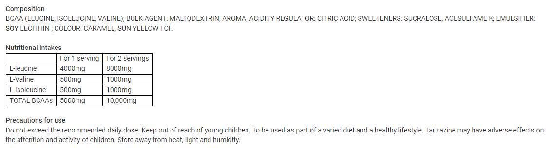 BCAA 8.1.1 Zero Powder - 500 грама - Feel You