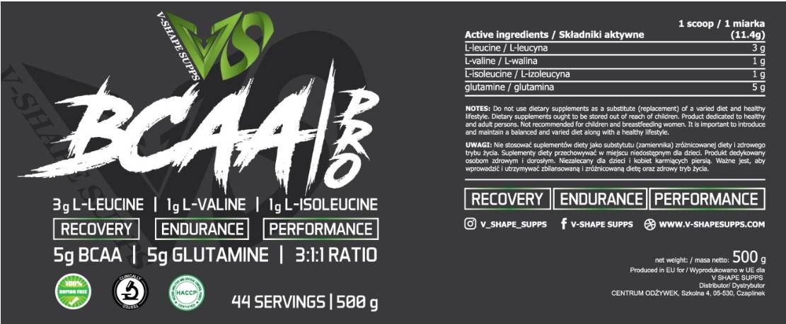 BCAA Pro 3:1:1 + L-Glutamine - 300 грама - Feel You