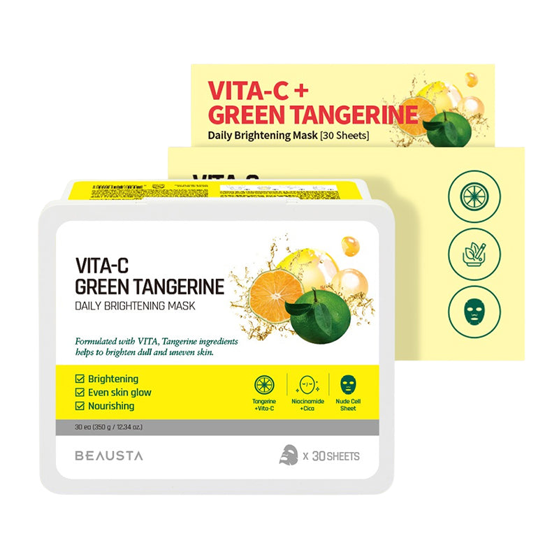 BEAUSTA Cicarecipe Green Tangerine Daily Vita Mask set of 30 pieces - Feel You