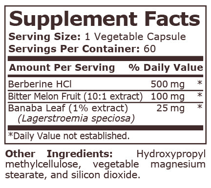 BERBERINE COMPLEX - 60 Veg Capsules