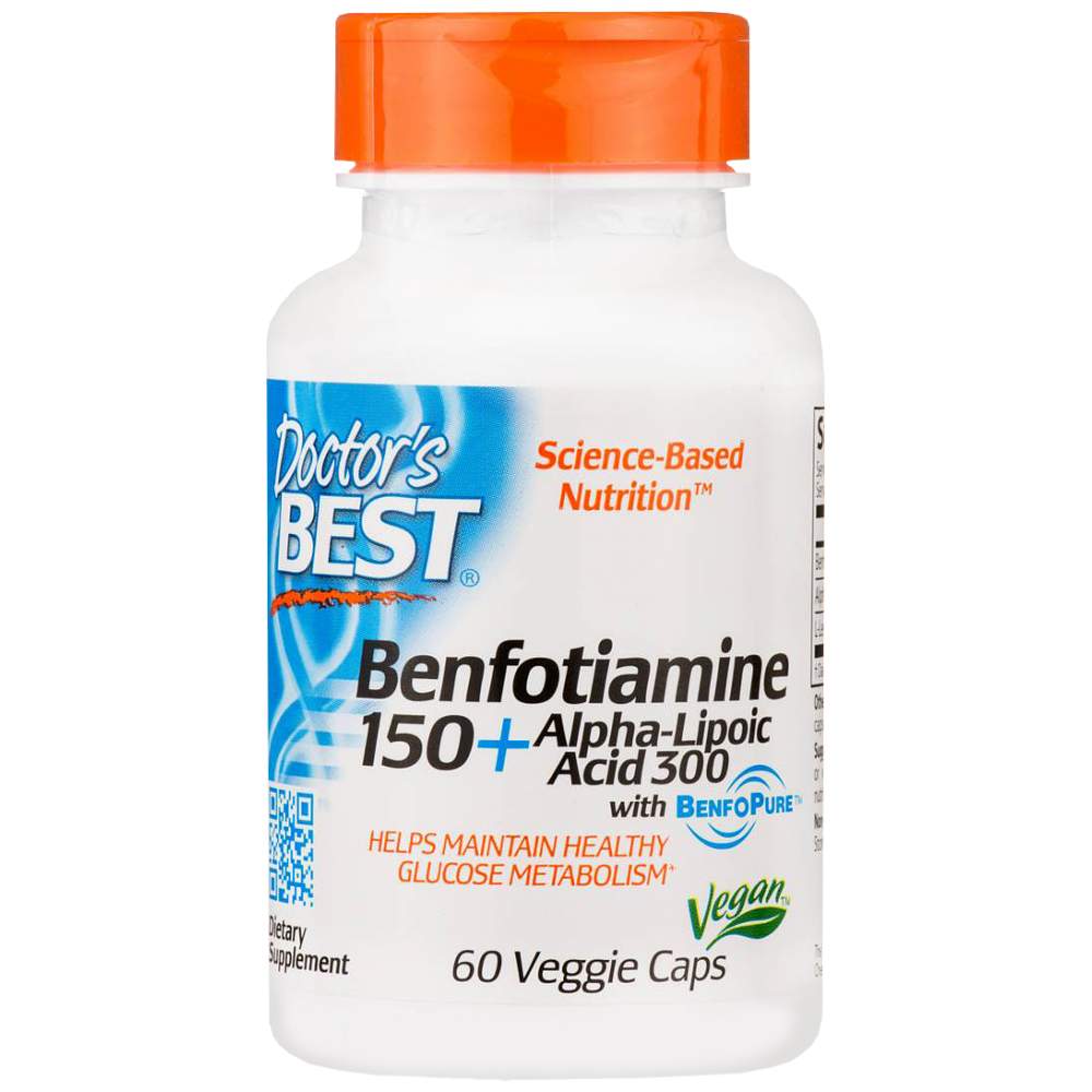 BEST Benfotiamine 150 mg + Alpha Lipoic Acid 300 mg - 60 капсули - Feel You