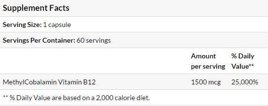 BEST Chewable FullyActive B12 / Methylcobalamin 1000 mcg - 60 Дъвчащи таблетки - Feel You