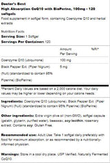 BEST CoQ10 with Bioperine 100 mg - 120 Гел капсули - Feel You