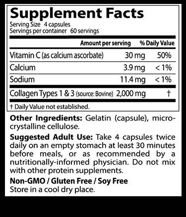 BEST Collagen Types 1 & 3 / 500 mg - 240 капсули - Feel You