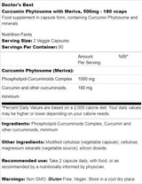 BEST Curcumin Phytosome 500 mg / with Meriva - 180 капсули - Feel You