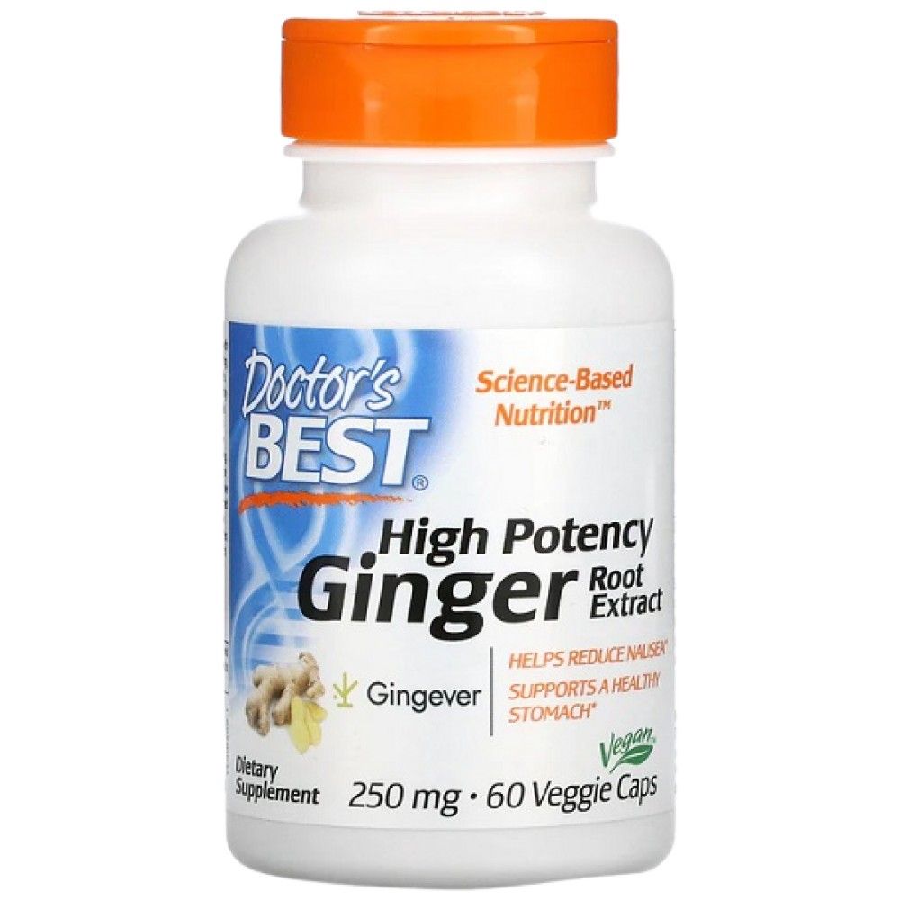 BEST Ginger Root Extract 250 mg | High Potency - 60 капсули - Feel You