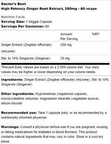 BEST Ginger Root Extract 250 mg | High Potency - 60 капсули - Feel You