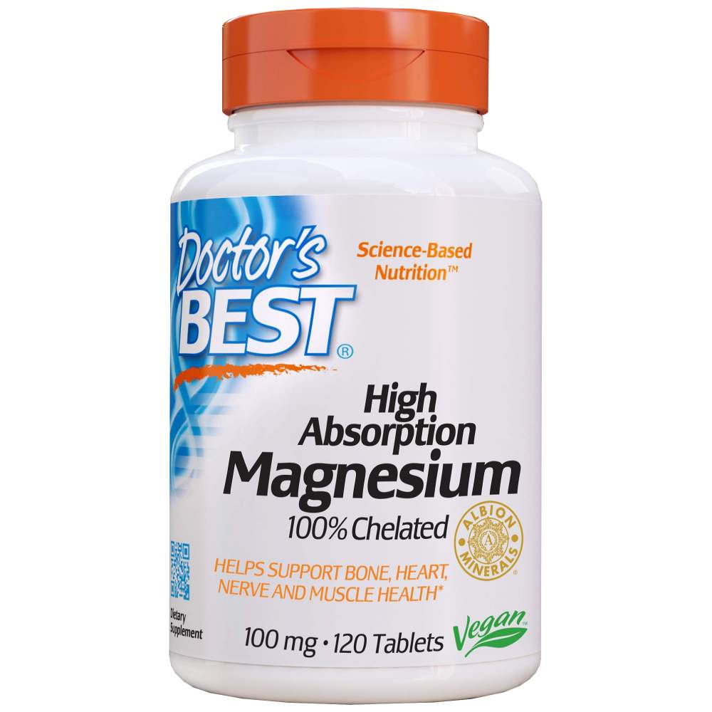 BEST High Absorption 100% Chelated Magnesium - 120 Таблетки - Feel You