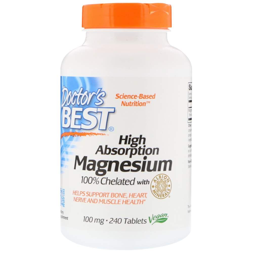 BEST High Absorption 100% Chelated Magnesium - 240 Таблетки - Feel You