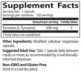 BEST L-Tyrosine 500 mg - 120 капсули - Feel You