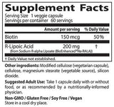 BEST R-Lipoic Acid / Stabilized NA-R-ALA 200 mg - 60 капсули - Feel You