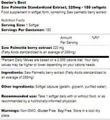 BEST Saw Palmetto 320 mg - 180 Гел капсули - Feel You