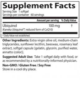 BEST Ubiquinol Kaneka QH 100 mg - 60 Гел капсули - Feel You