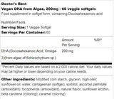 BEST Vegan DHA from Algae 200 mg - 60 Гел капсули - Feel You