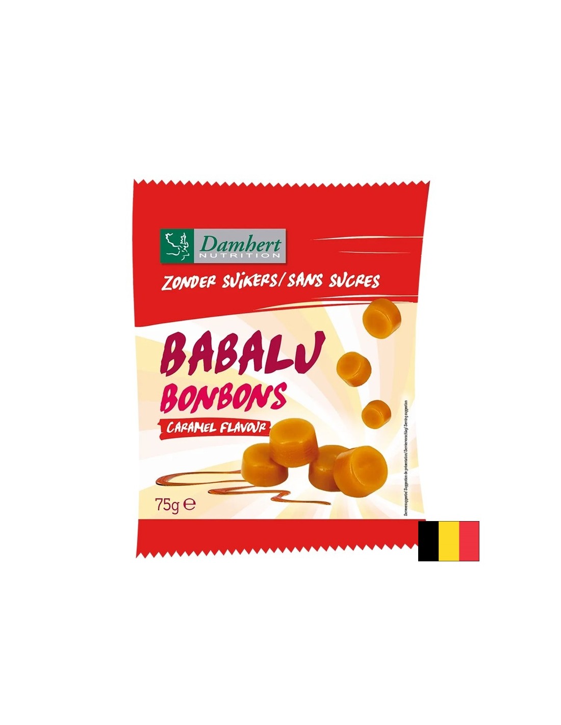 Babalu Бонбони с карамел – Без захар, с масло и сметана, 75 g - Feel You
