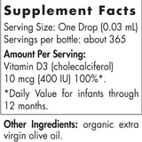 Baby's Vitamin D3 400 IU - 11 мл - Feel You