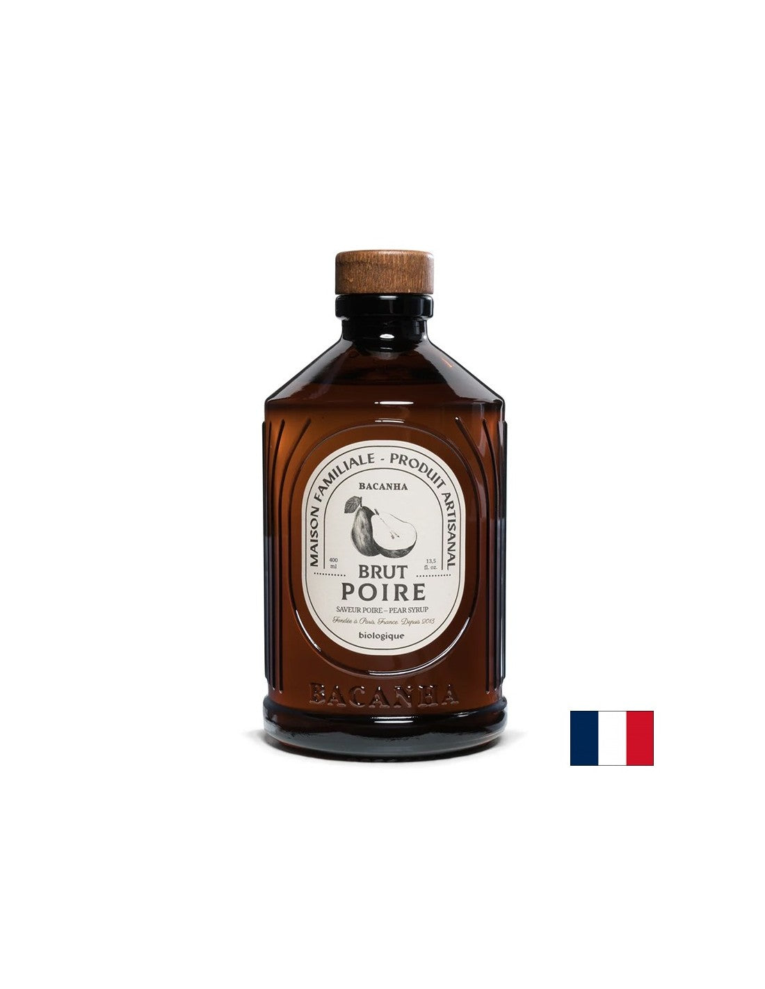 Сироп с круши – Френски сироп за коктейли, лимонади и десерти, Bacanha Brut Poire, 400 ml - Feel You