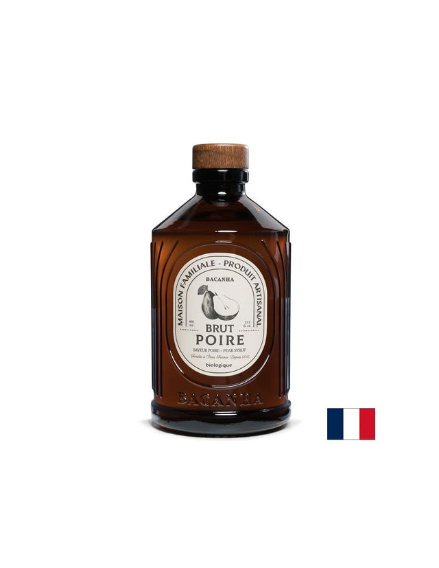 Сироп с круши – Френски сироп за коктейли, лимонади и десерти, Bacanha Brut Poire, 400 ml - Feel You