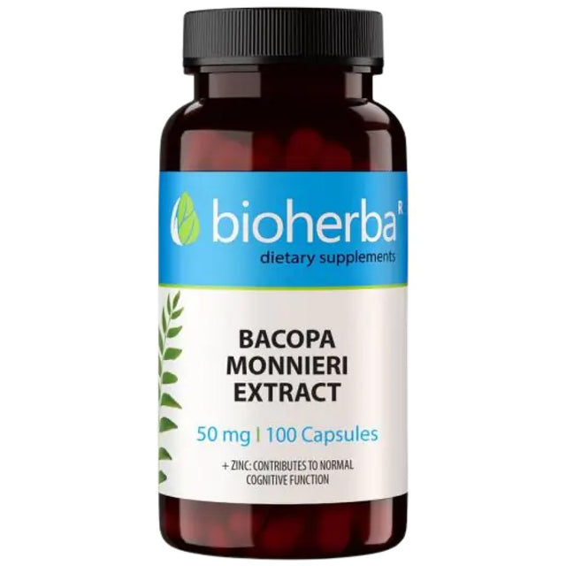 Bacopa Monniera 10:1 Extract 50 mg - 100 капсули - Feel You