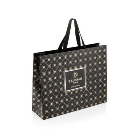 Balmain, Limited Edition, Shopping, GWP Cardboard Bag, Black, 50x15x40 cm - Feel You