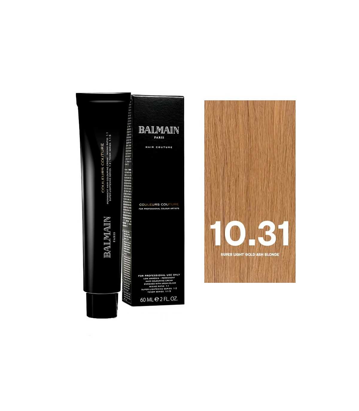Balmain Professionnel, Couleurs Couture, Permanent Hair Dye, 10.31 Super Light Gold Ash, 60 ml - Feel You