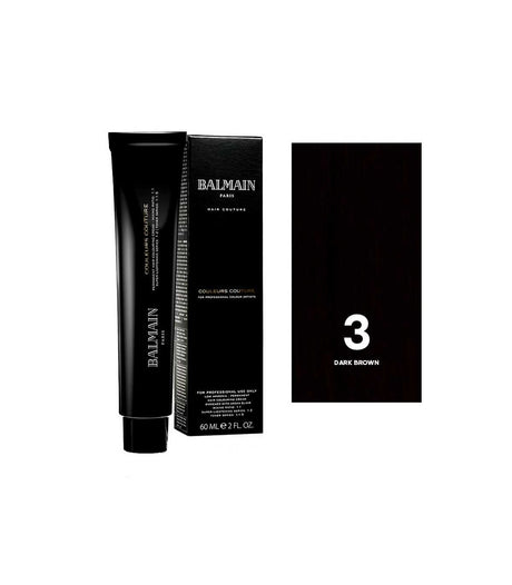 Balmain Professionnel, Couleurs Couture, Permanent Hair Dye, 3 Dark Brown, 60 ml - Feel You