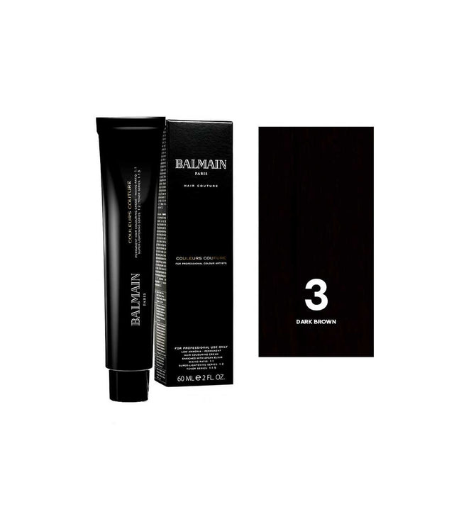 Balmain Professionnel, Couleurs Couture, Permanent Hair Dye, 3 Dark Brown, 60 ml - Feel You