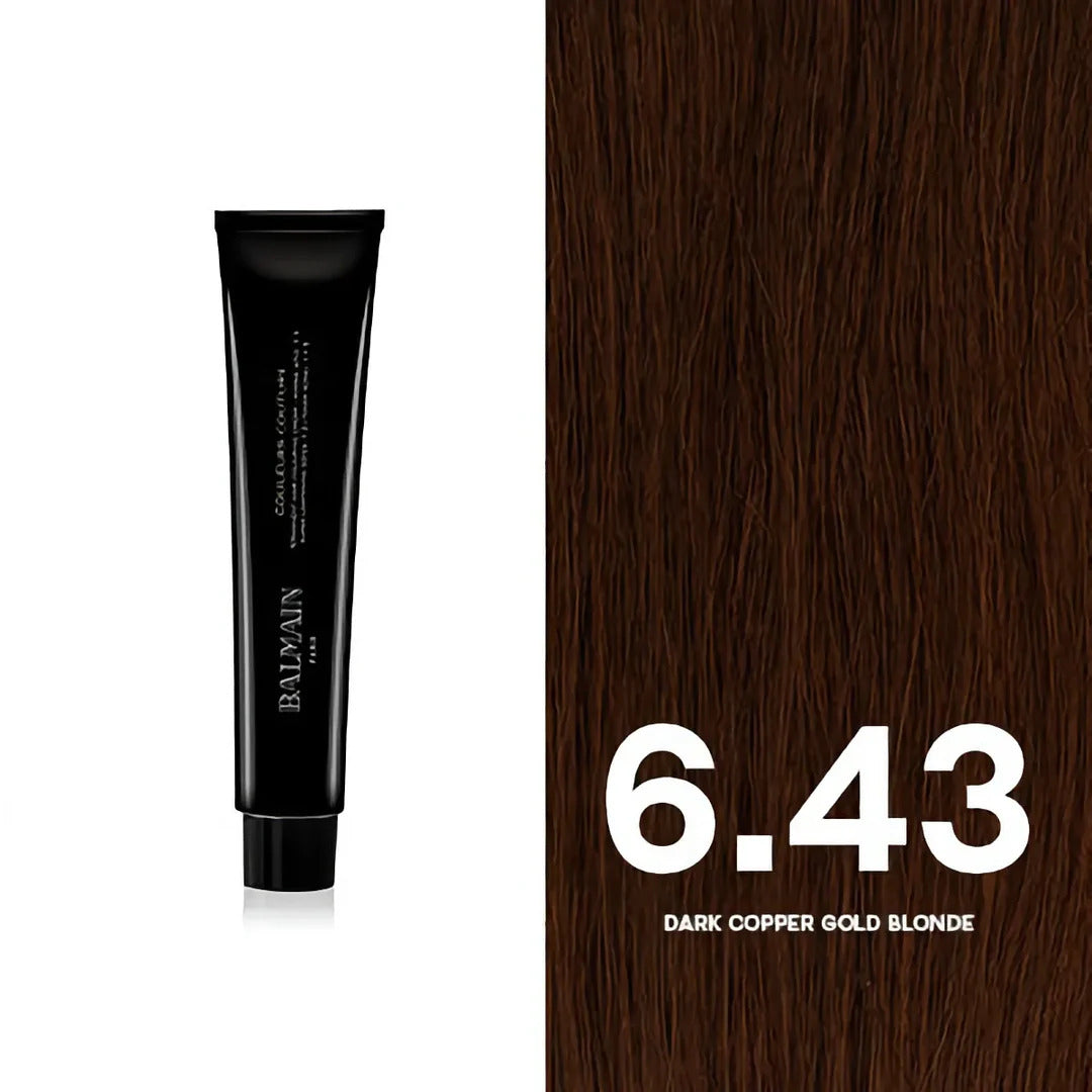 Balmain Professionnel, Couleurs Couture, Permanent Hair Dye, 6.43 Dark Copper Gold Blonde, 60 ml - Feel You