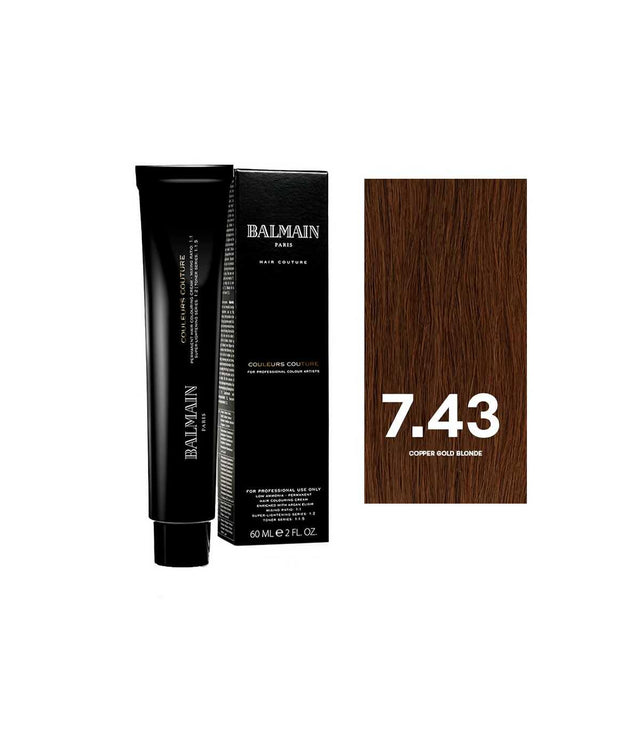 Balmain Professionnel, Couleurs Couture, Permanent Hair Dye, 7.43 Copper Gold Blonde, 60 ml - Feel You
