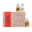 Bath Trio Set Susanne Kaufmann: Body Care Bath, For The Senses, Nourishing, Bath Oil, 30 ml + Body Care Bath, Mountain Pine, Relaxing, Bath Oil, 30 ml + Body Care Bath, Mallow Blossom, Nourishing, Bubble Bath, 30 ml - Feel You