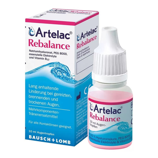 Bausch & Lomb, Artelac Rebalance, Protects Dry Eyes, Ophthalmic Gel, 10 ml - Feel You