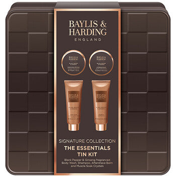 Baylis & Harding - Essentials Tin Kit ( Černý pepř & Ženšen ) - Dárková sada - Feel You