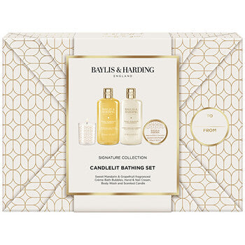 Baylis & Harding - Mandarin & Grapefruit Candlelit Bathing Set - gift set - Feel You