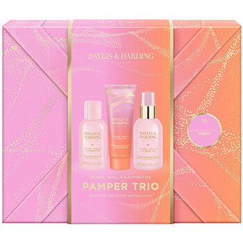 Baylis & Harding - Pamper Trio Body Gift Set (Jojoba, Vanilla & Almond Oil) - Body care set - Feel You