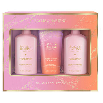 Baylis & Harding - Signature Collection Bath Set ( jojoba, vanilla & almond oil ) - gift set - Feel You