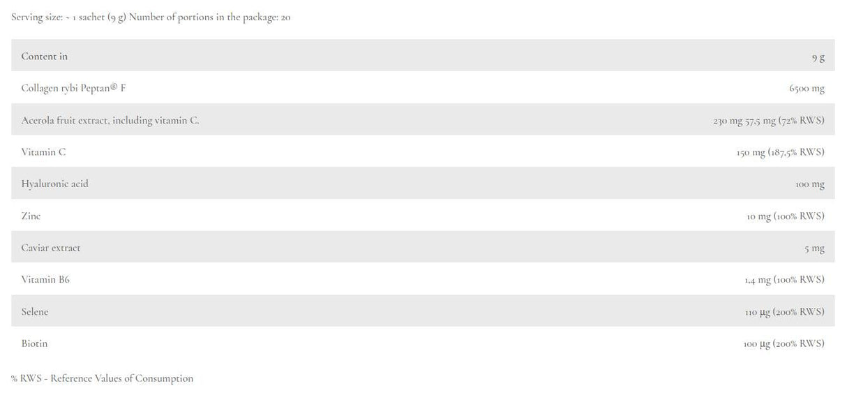 Beauty Elixir | Caviar Collagen - Sachets - 20 x 9 грама - Feel You