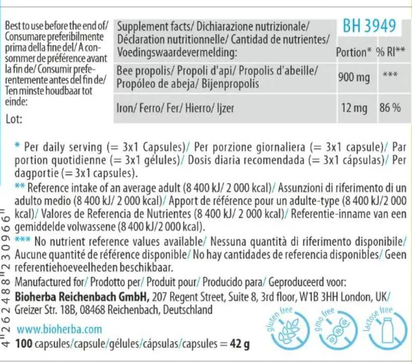 Bee Propolis - 100 капсули - Feel You