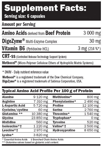 Beef Extra Amino / 198 Caps. - Feel You