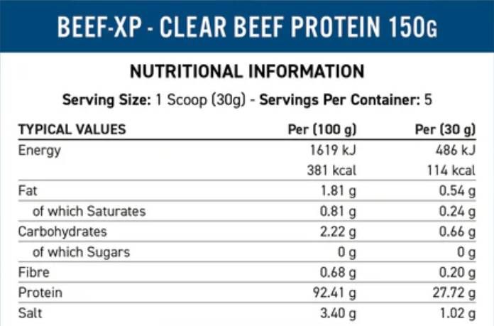 Beef-XP | Clear Hydrolyzed Beef Protein - 150 грама - Feel You
