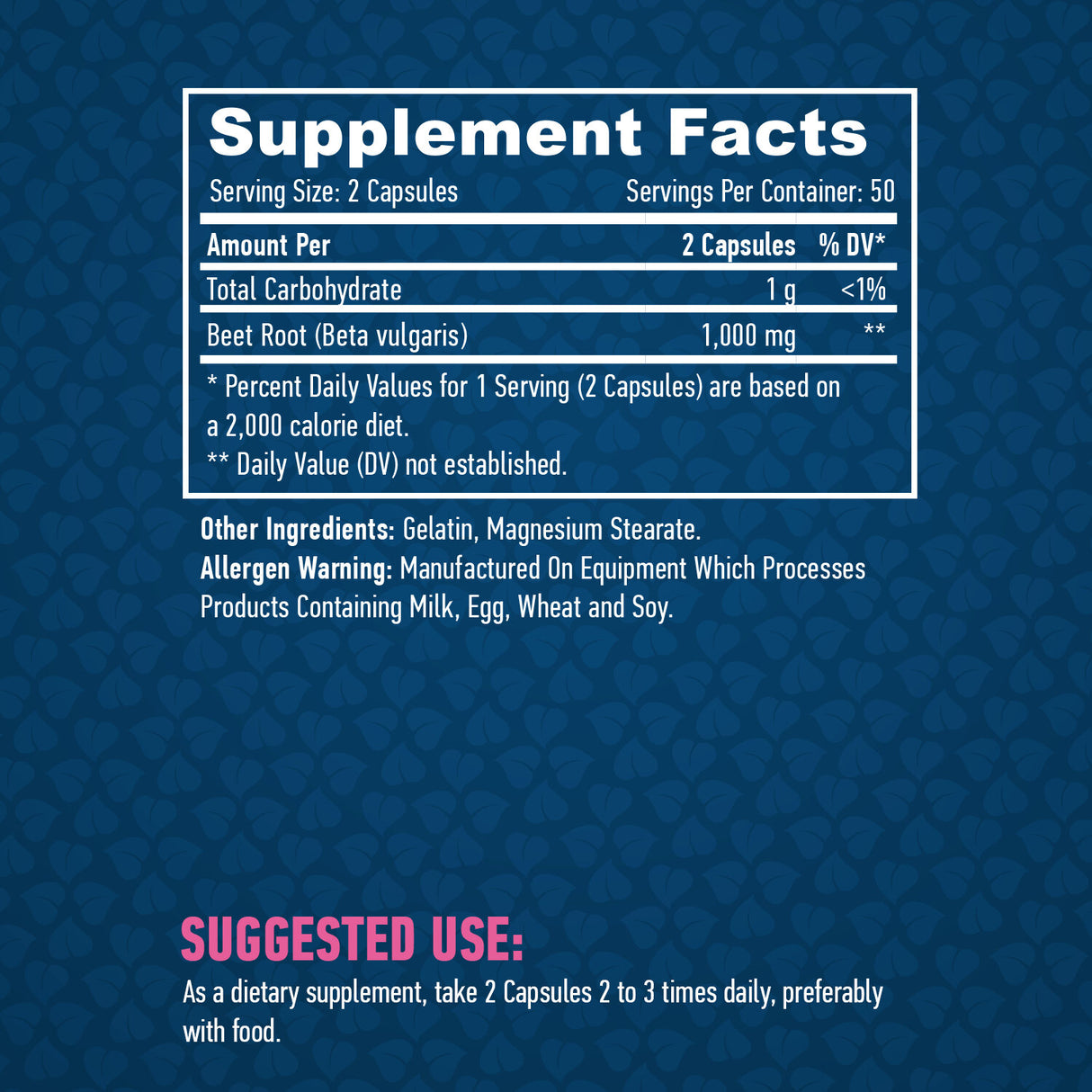 Beet root /Beta Vulgaris/  500mg / 100 Caps - Feel You