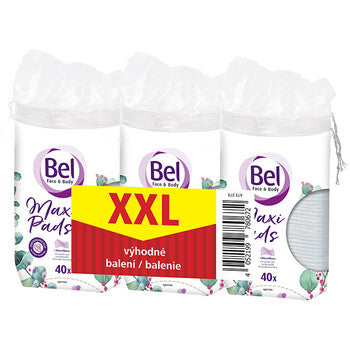 Bel - Face & Body Cosmetic ( 3 x 40 pcs ) - oval make-up remover pads - Feel You