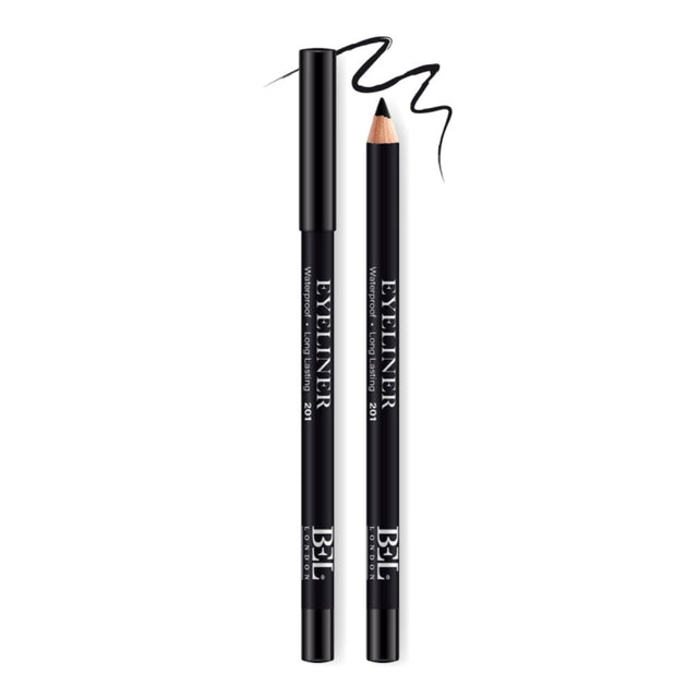 Bel London, BEL London, Hydrogenated Vegetable Oil, Waterproof, Colour, Long Lasting, Gel Pencil Eyeliner, 201, Black, 0.78 g - Feel You