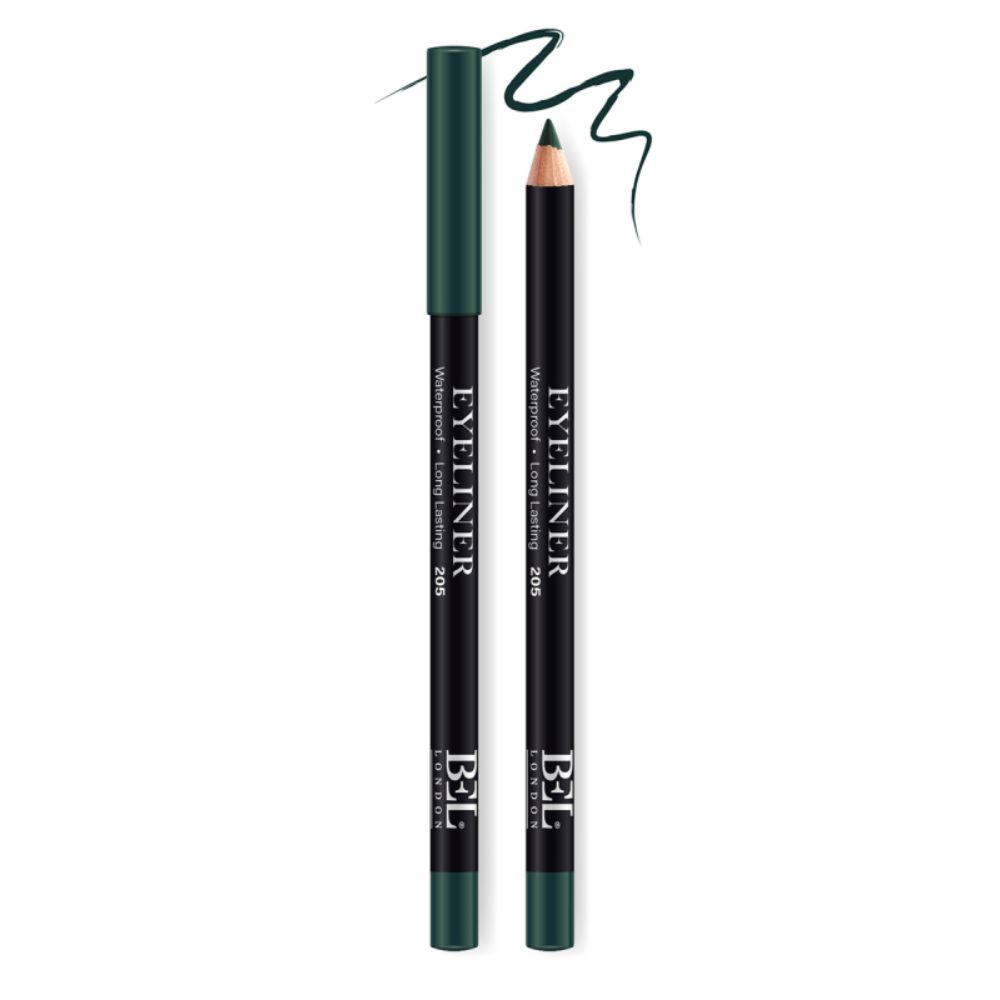 Bel London, BEL London, Hydrogenated Vegetable Oil, Waterproof, Colour, Long Lasting, Gel Pencil Eyeliner, 205, Green, 0.78 g - Feel You
