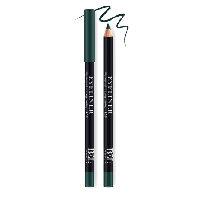 Bel London, BEL London, Hydrogenated Vegetable Oil, Waterproof, Colour, Long Lasting, Gel Pencil Eyeliner, 205, Green, 0.78 g - Feel You