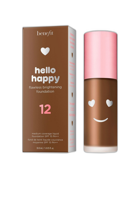 Benefit, Hello Happy, Brightening, Liquid Foundation, 12, Deep Warm, SPF 15, 30 ml - Feel You