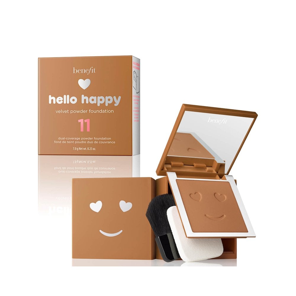 Benefit, Hello Happy Velvet, Matte Finish, Compact Foundation, 11, Dark Neutral, 7 g - Feel You